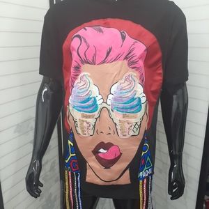 Sarmy Sticking tongue Girl T-Shirt